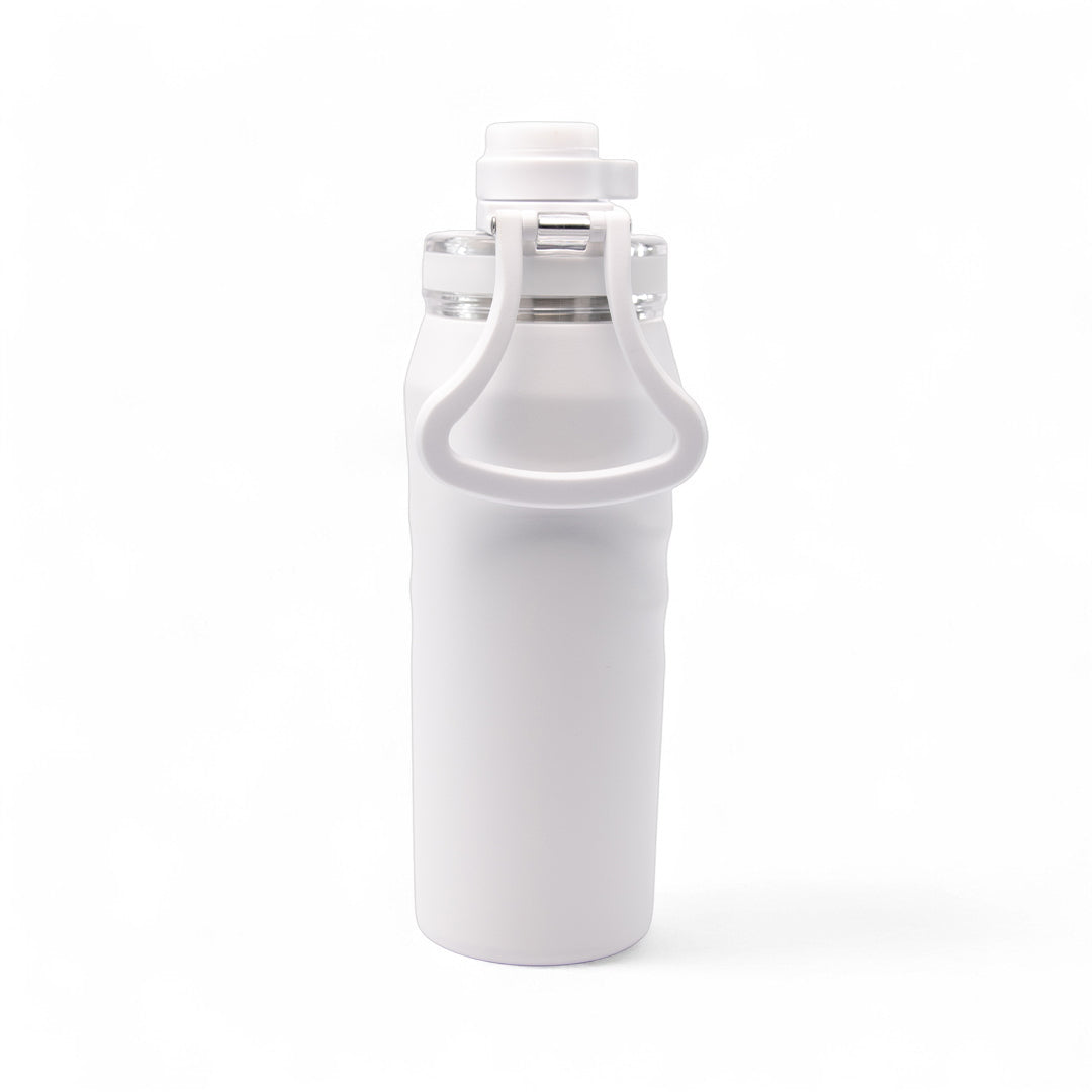 Garrafa térmica Faster Oásis 500ml na cor branca
