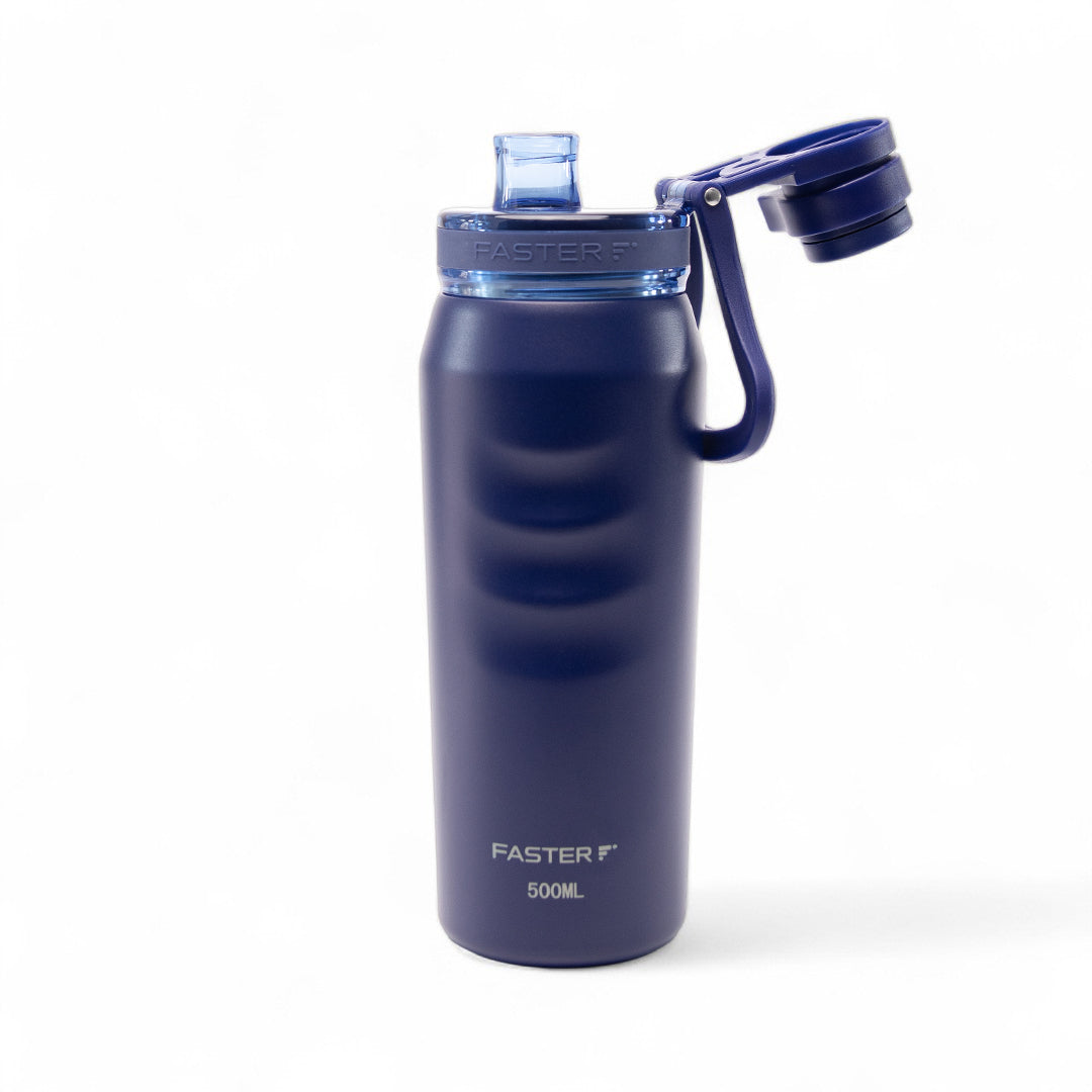 Garrafa térmica Faster Oásis 500ml na cor marinho