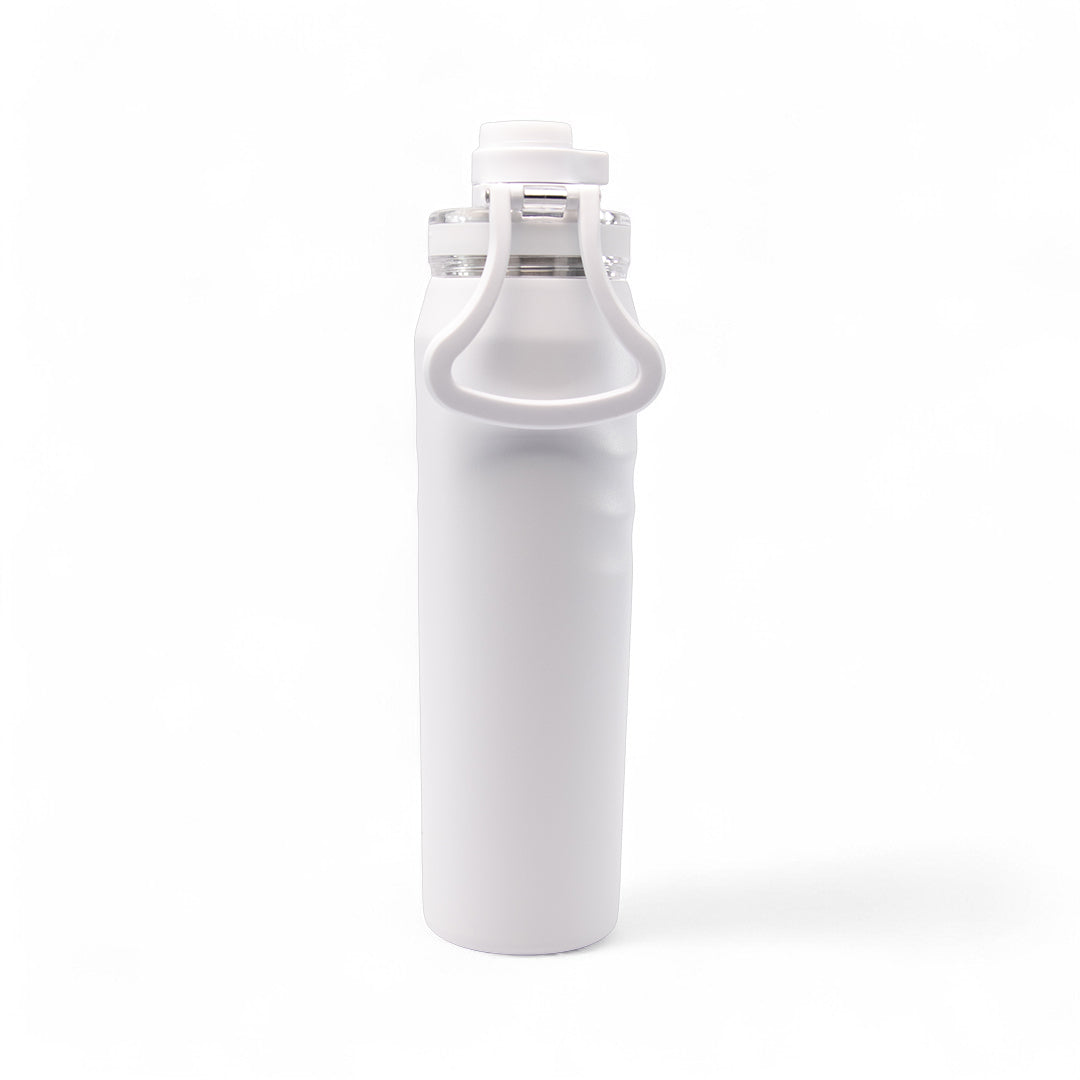 Garrafa térmica Faster Oásis 650ml na cor branca