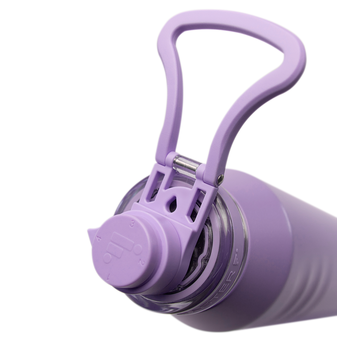 Garrafa térmica Faster Oásis 650ml na cor lilás