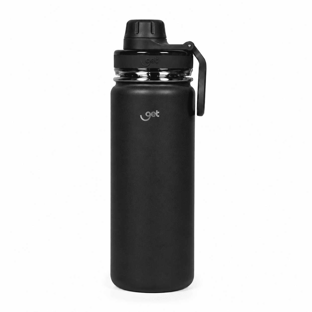 Garrafa térmica GET Trity 500ml na cor preta