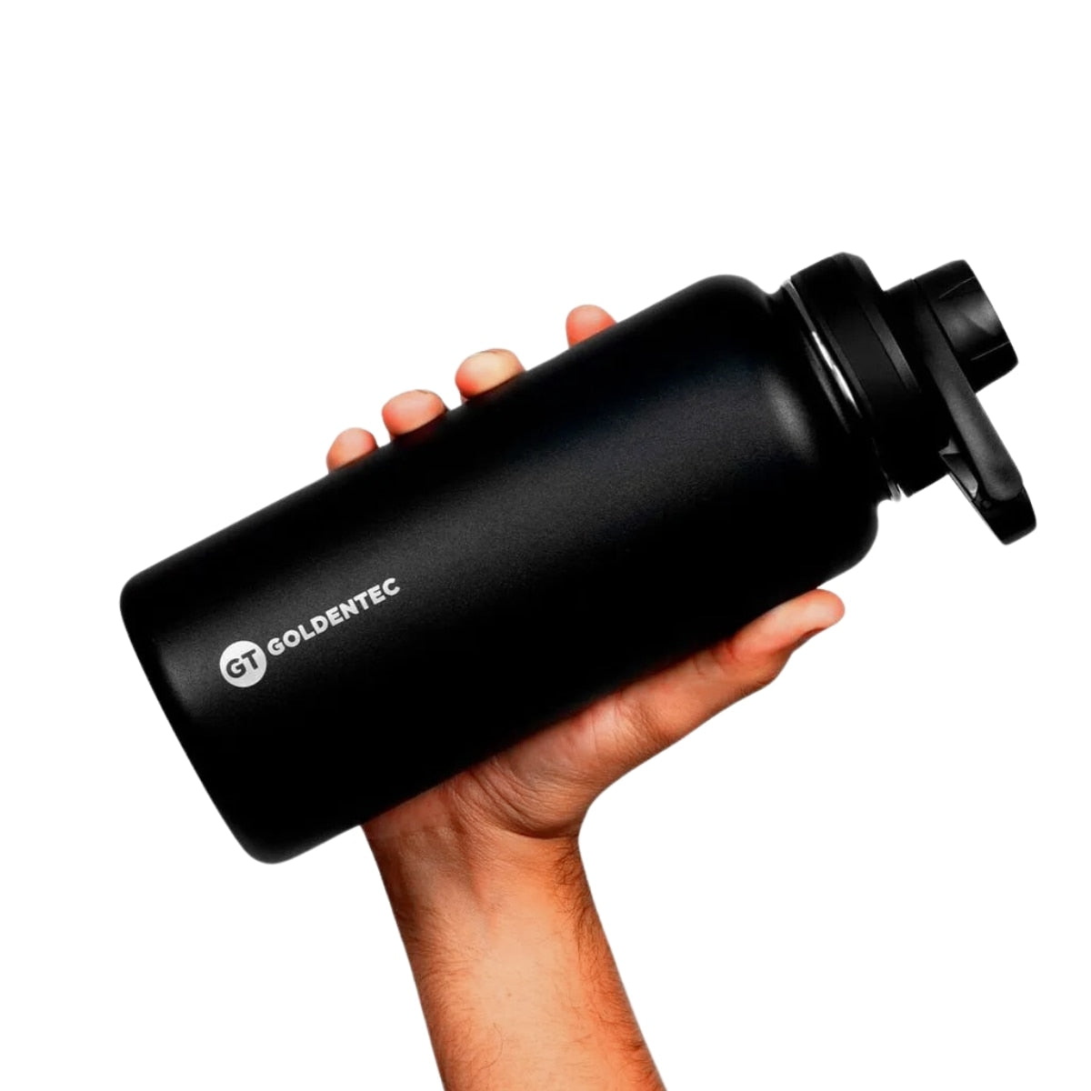 Garrafa Térmica Goldentec 1000ml na cor Preto