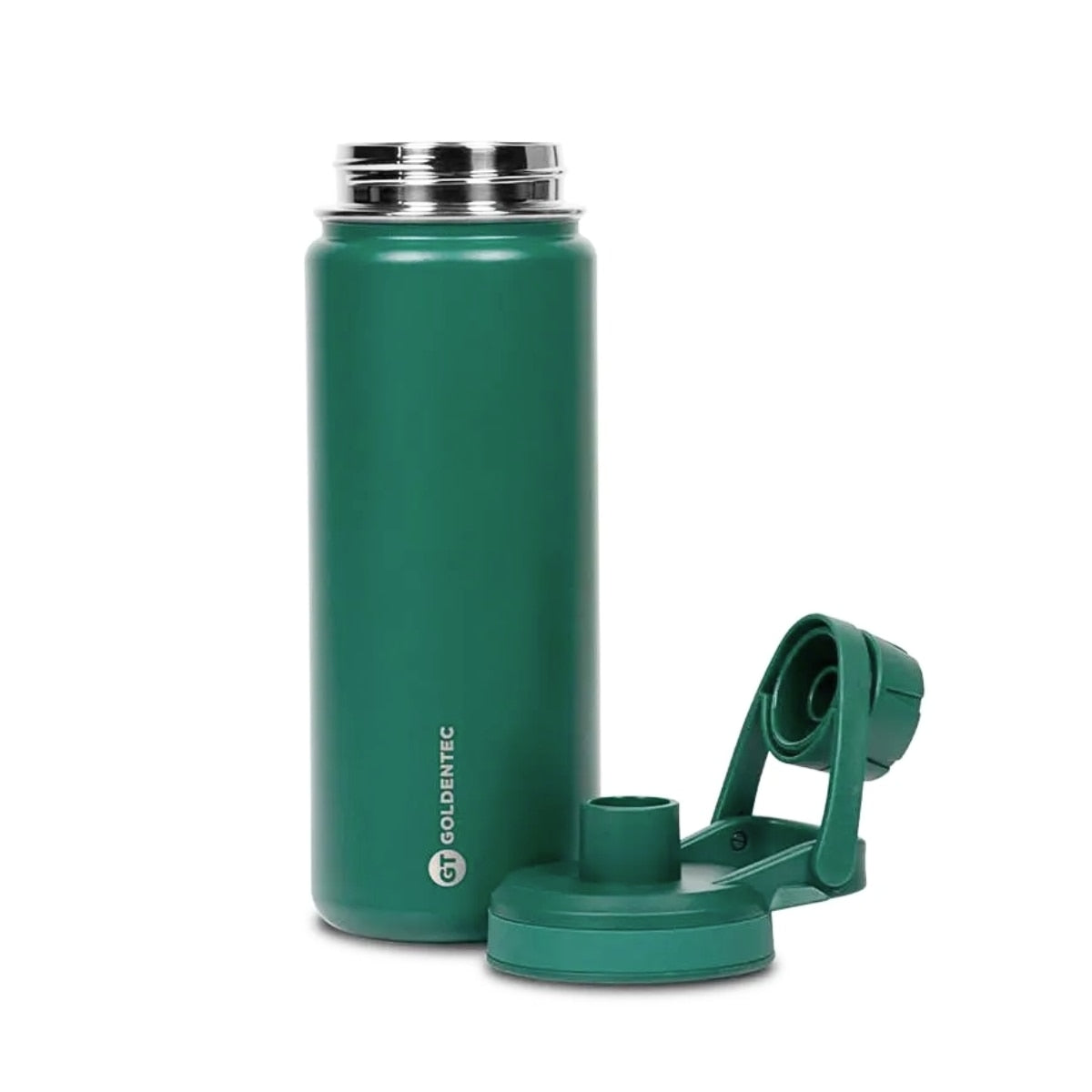 Garrafa Térmica Goldentec 500ml na cor Verde Militar