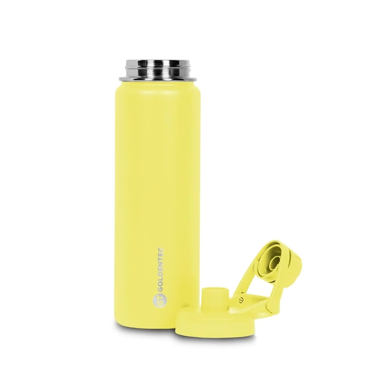 Garrafa Térmica Goldentec 750ml na cor Amarela