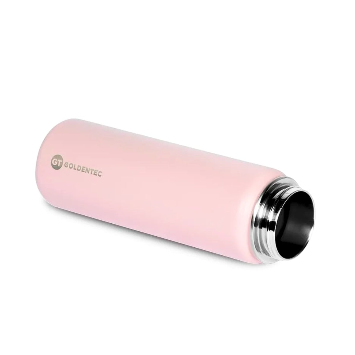 Garrafa Térmica Goldentec 750 ml Rosa bebê, com a tampa aberta, foto 7 de 57