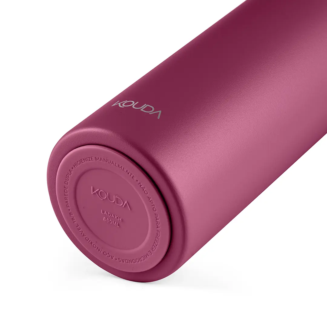 Garrafa Térmica Kouda Ladakh – 660ml na cor Marsala