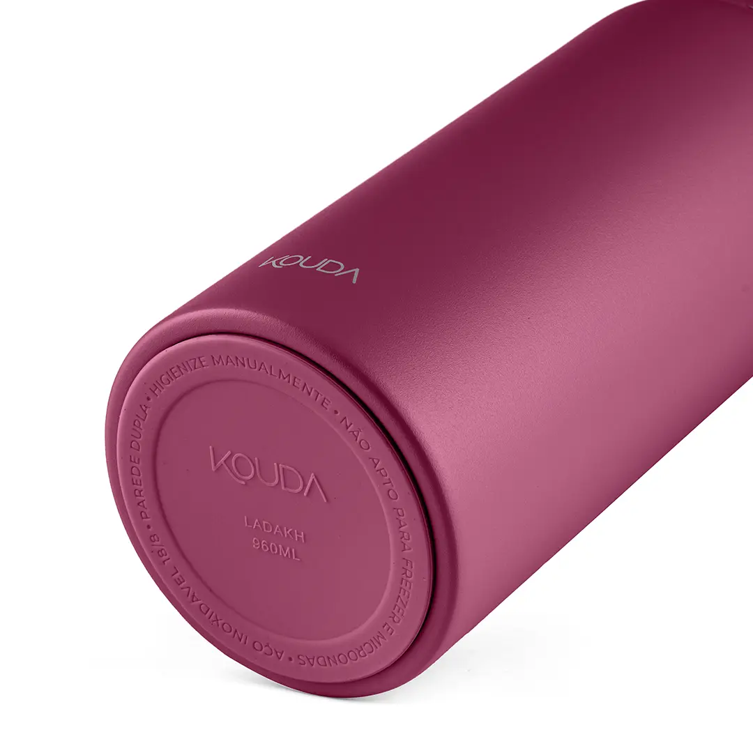 Garrafa Térmica Kouda Ladakh – 960ml na cor Marsala