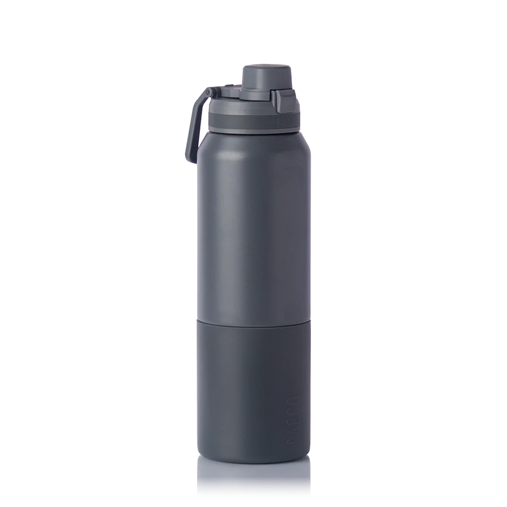 Garrafa térmica Nexa 1000ml da PACCO na cor cinza