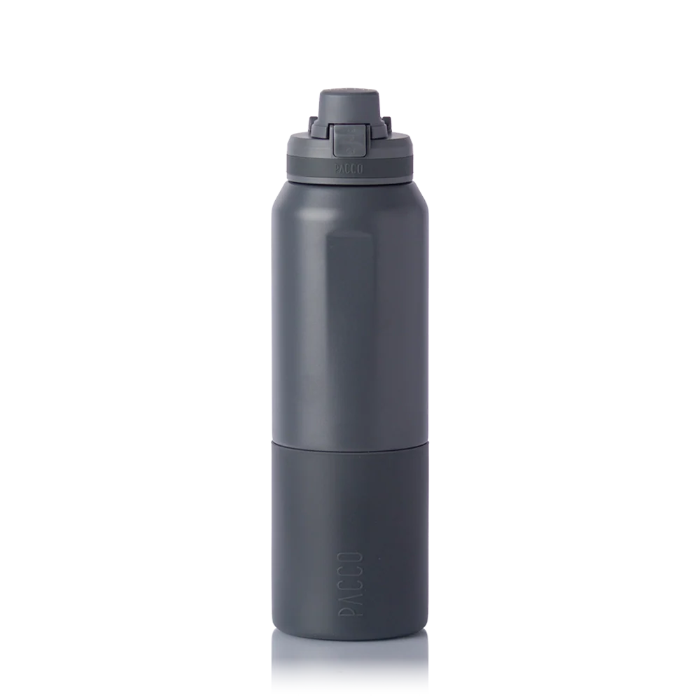 Garrafa térmica Nexa 1000ml da PACCO na cor cinza