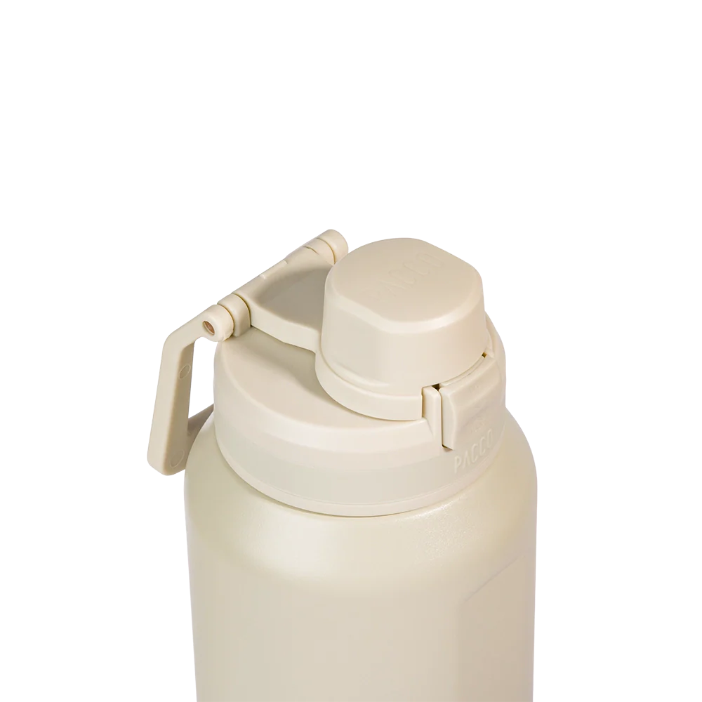 Garrafa térmica Nexa 1000ml da PACCO na cor creme