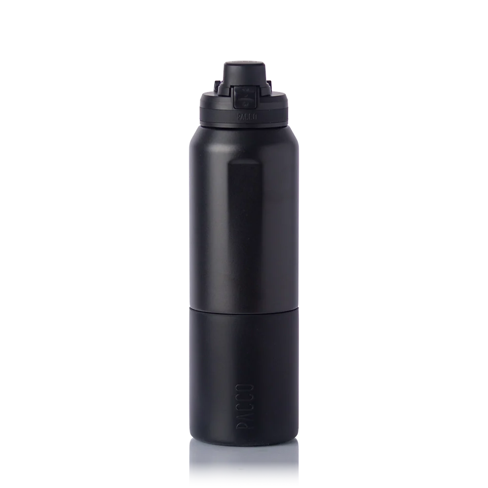 Garrafa térmica Nexa 1000ml da PACCO na cor preta