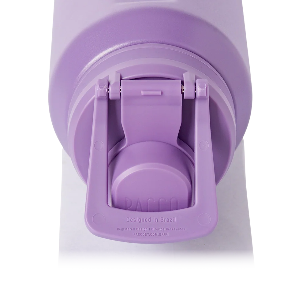 Garrafa Térmica Nexa 1000 ml PACCO Purple haze, detalhe da alça