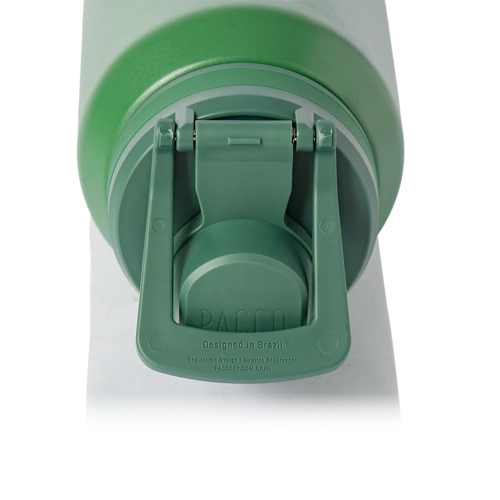 Garrafa térmica Nexa 1000ml da PACCO na cor verde militar