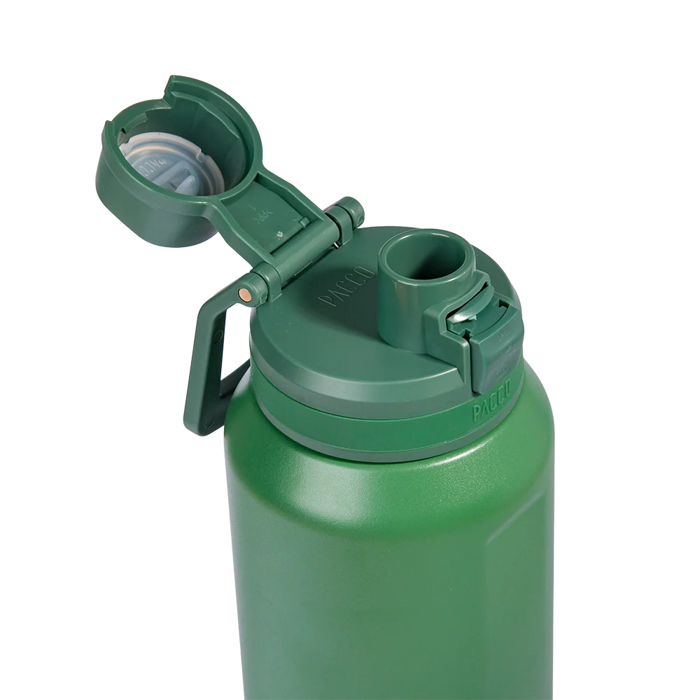 Garrafa térmica Nexa 1000ml da PACCO na cor verde militar