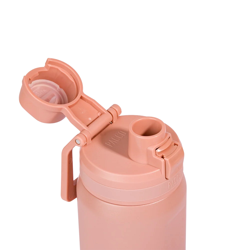 Garrafa Térmica Nexa 440 ml PACCO Clay, com a tampa aberta, foto 5 de 63