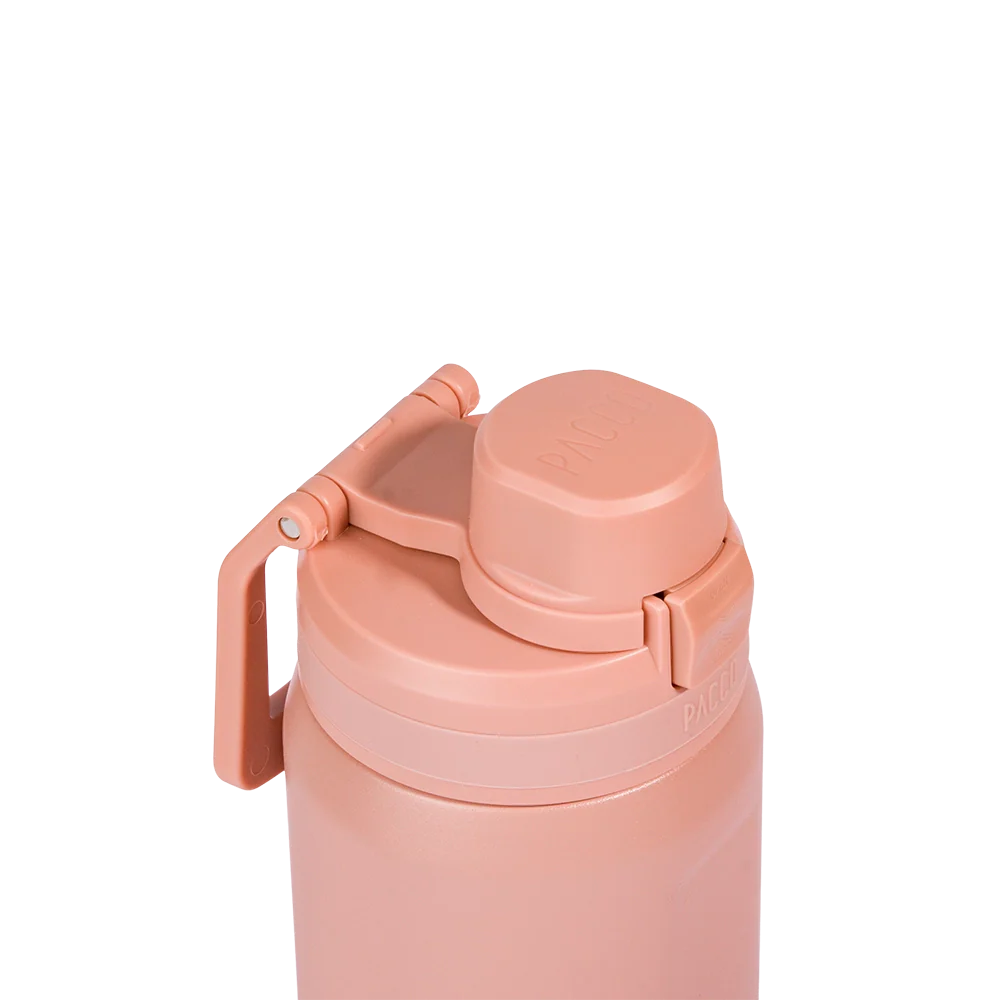 Garrafa Térmica Nexa 440 ml PACCO Clay, vista frontal com tampa fechada, foto 6 de 63