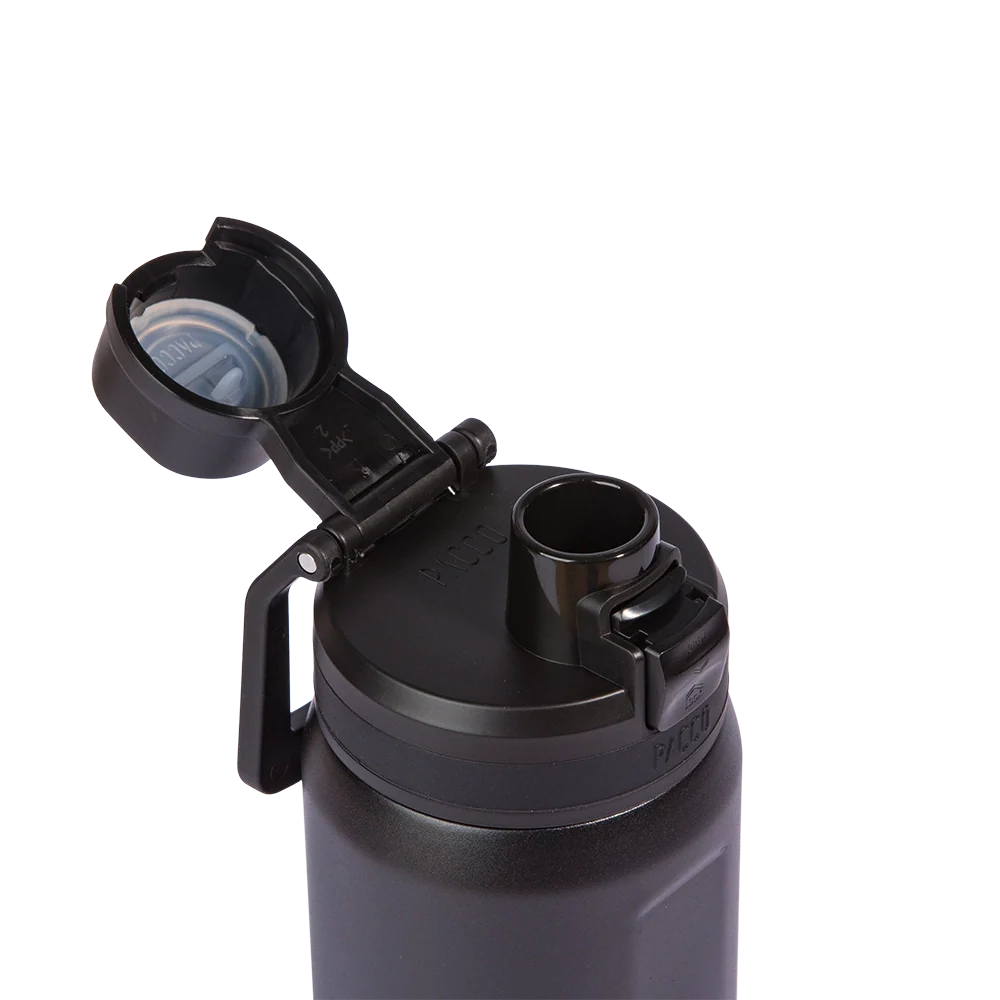 Garrafa térmica Nexa 440ml da PACCO na cor preta