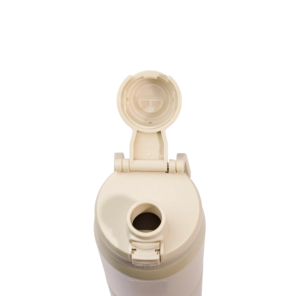 Garrafa térmica Nexa 600ml da PACCO na cor creme