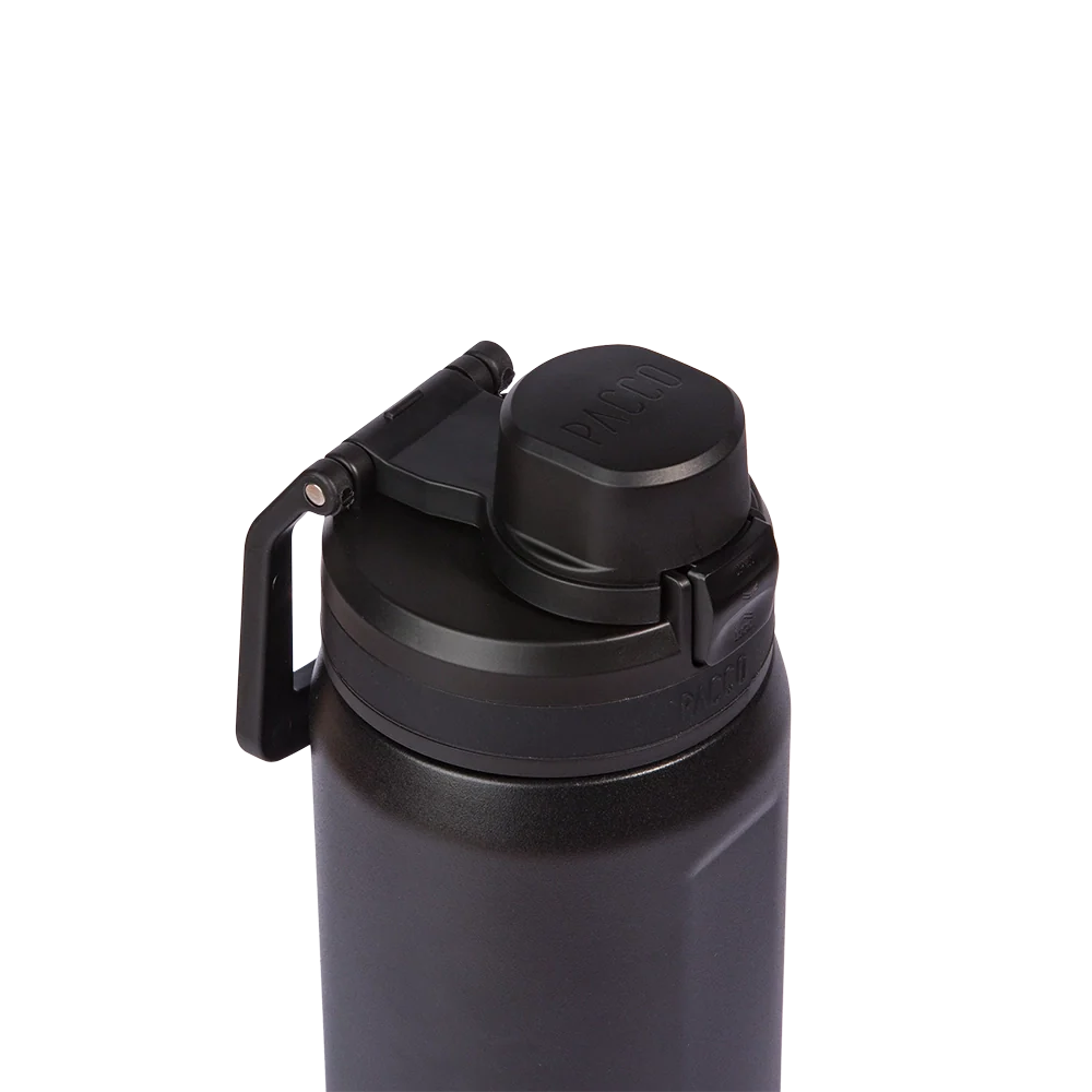 Garrafa térmica Nexa 600ml PACCO na cor preta