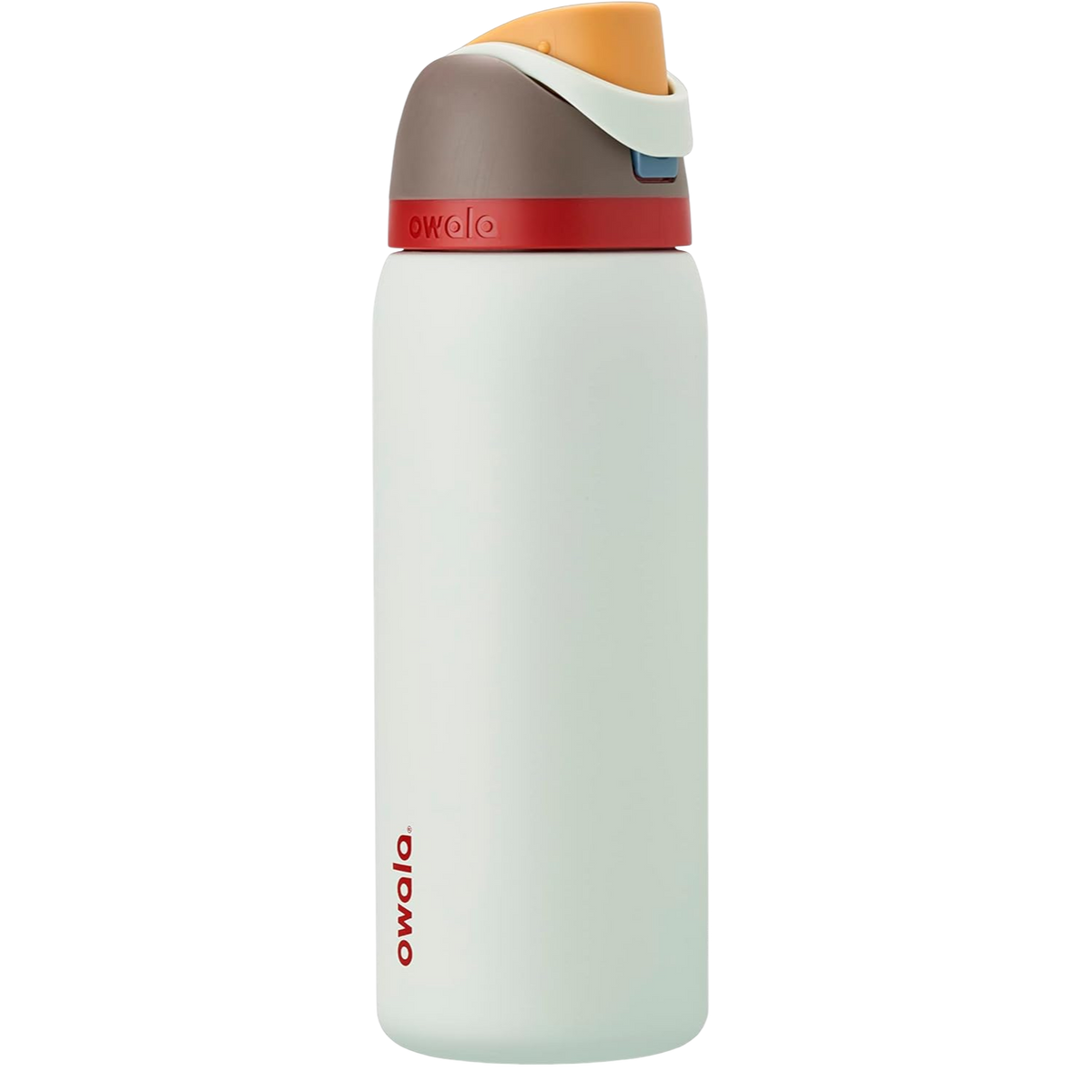 Garrafa Térmica Owala FreeSip 946 ml (32 oz) Branco, vista frontal com tampa fechada