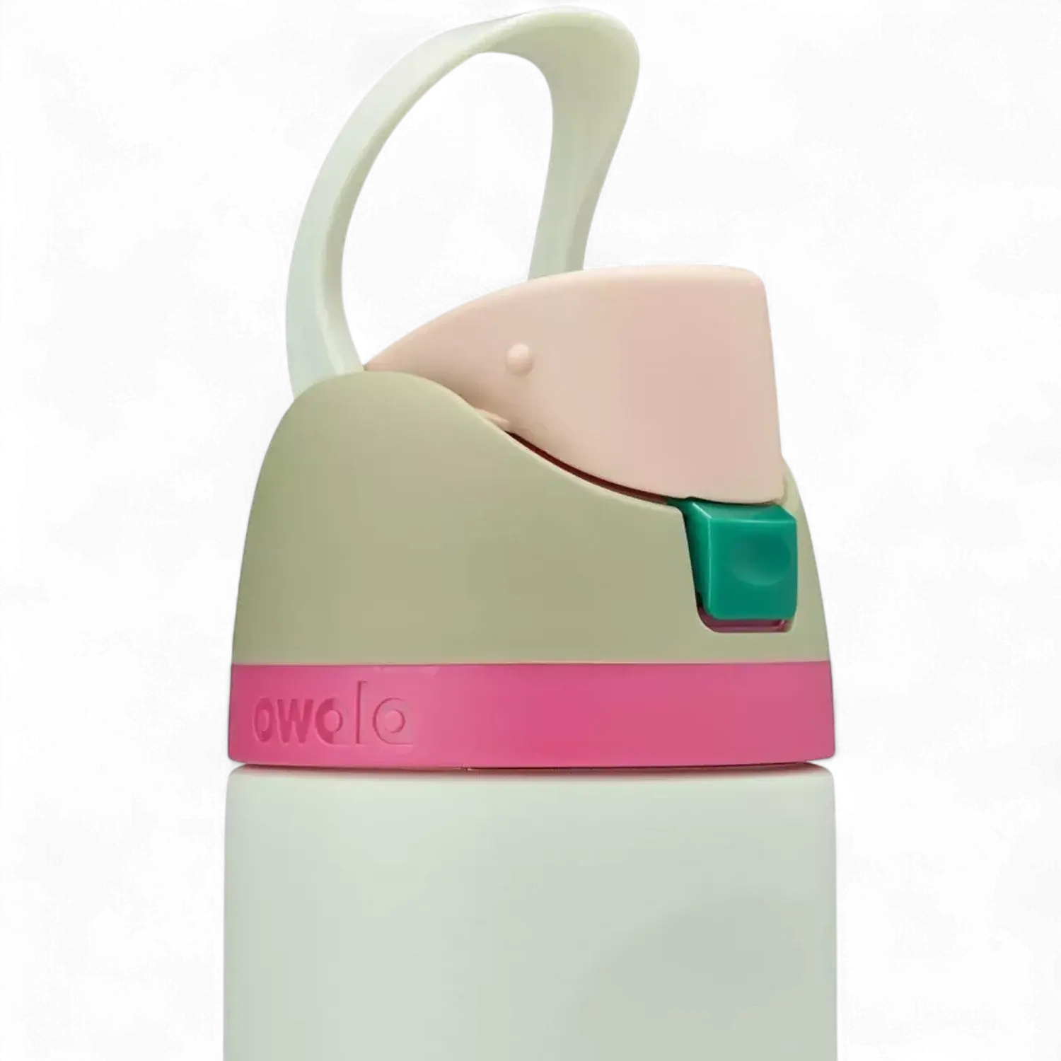 Detalhe da tampa da Garrafa Térmica Owala FreeSip - 710ml | 24oz com design moderno e funcional.