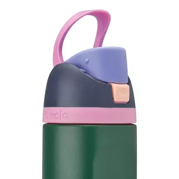 Tampa da Garrafa Térmica Owala FreeSip - 710ml | 24oz em cores vibrantes, destacando design inteligente.