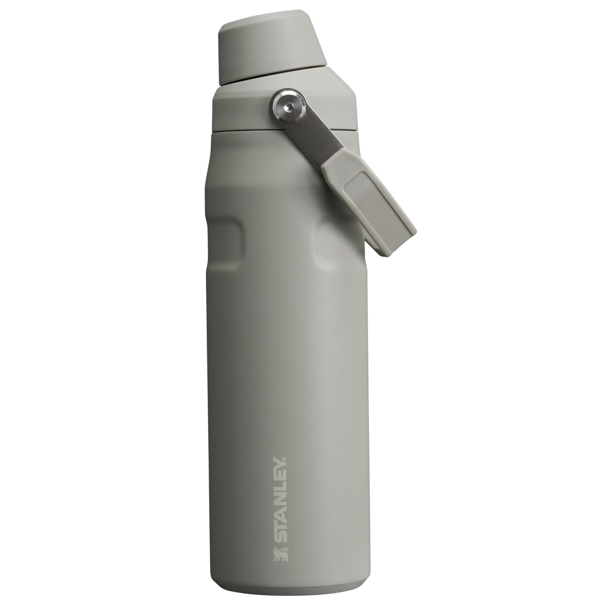 Garrafa Térmica Stanley Aerolight™ Fast Flow 710 ml Ash, vista frontal com tampa fechada