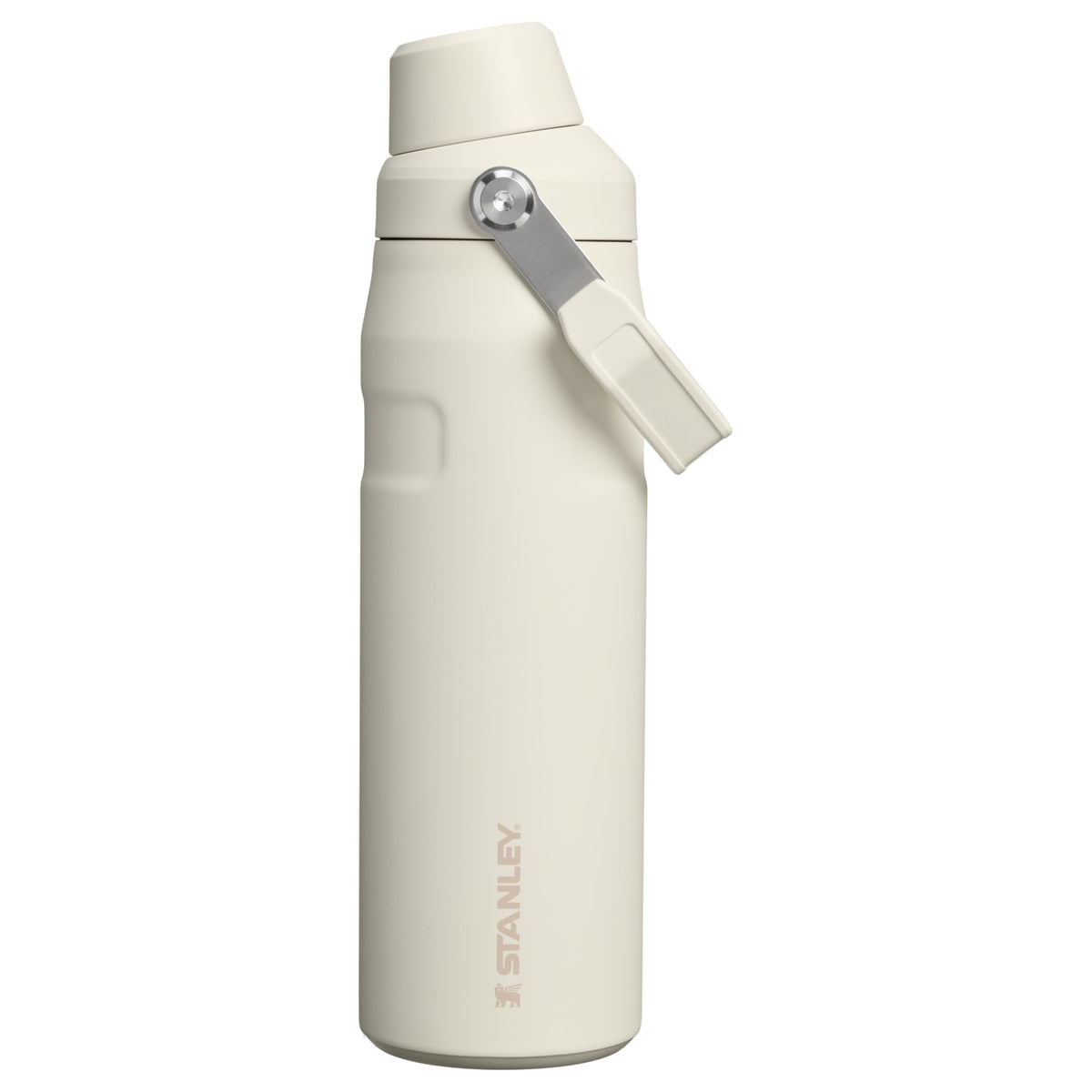 Garrafa Térmica Stanley Aerolight™ Fast Flow 710 ml Cream, vista frontal com tampa fechada