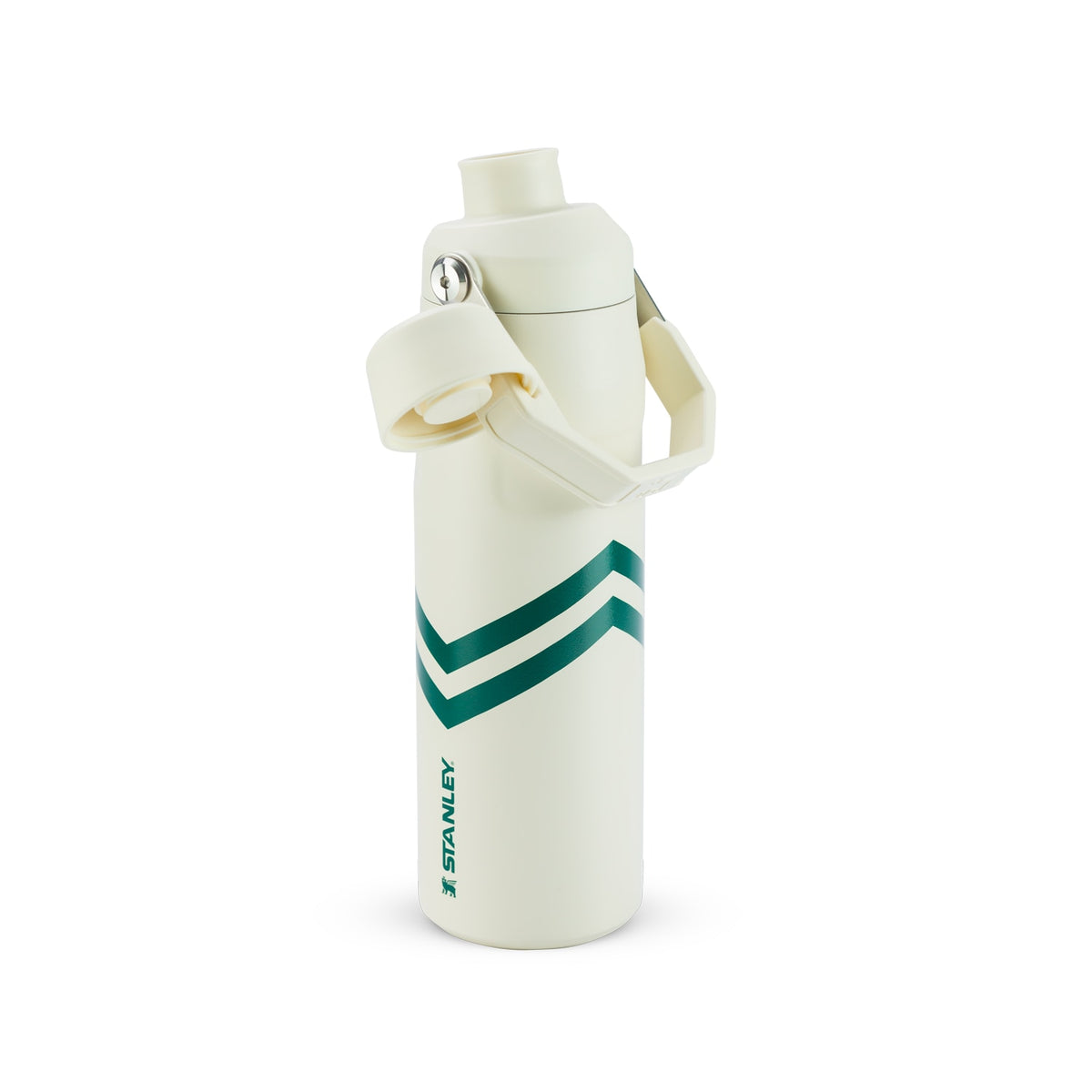 Garrafa Térmica Stanley Aerolight™ Fast Flow 710 ml Cream Chevron, vista frontal com tampa fechada, foto 132 de 141
