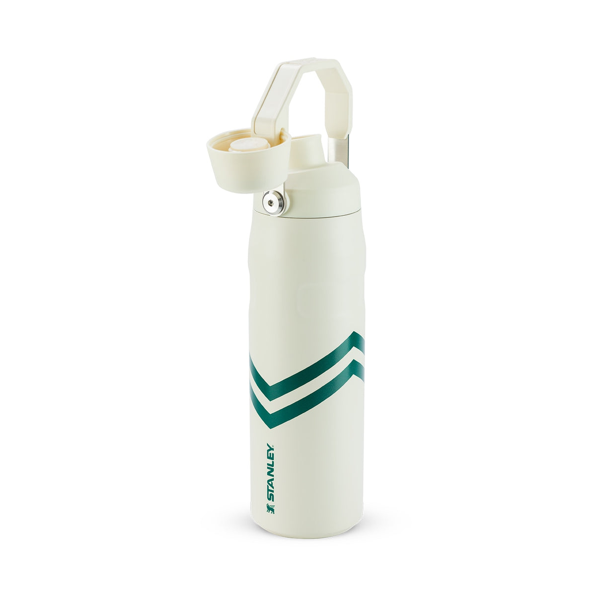 Garrafa Térmica Stanley Aerolight™ Fast Flow 710 ml Cream Chevron, com a tampa aberta, foto 135 de 141