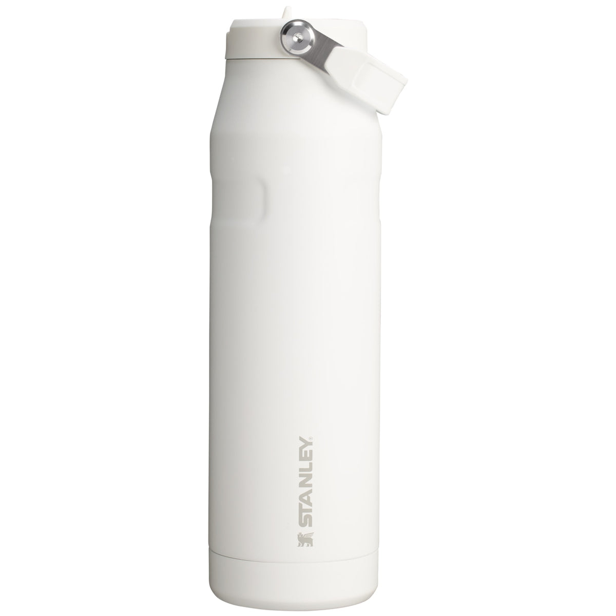 Garrafa Térmica Stanley Aerolight™ Flip Straw 1,1 L Frost, vista frontal com tampa fechada