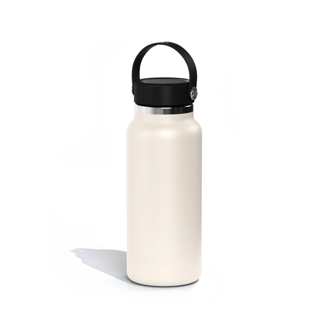 Garrafa Térmica Tuyo 1000 ml Off White, vista frontal com tampa fechada, foto 18 de 92
