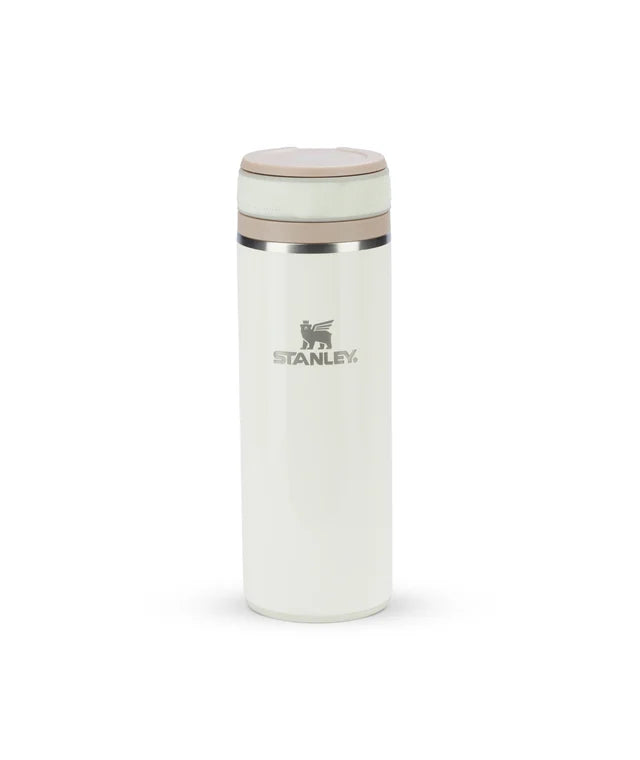 Garrafa térmica Twist Flip Stanley 354ml na cor Cream Gloss