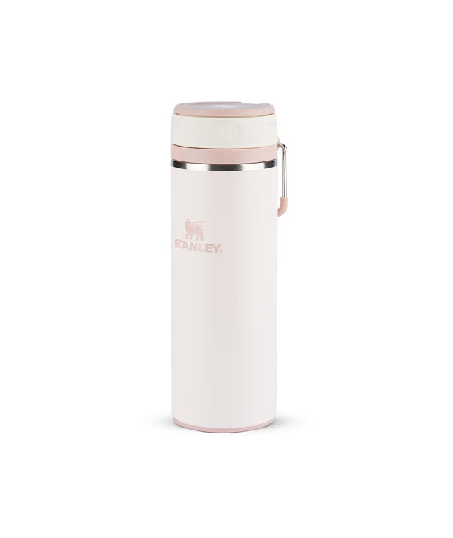 Garrafa térmica Twist Flip Stanley 354ml na cor Rose Quartz