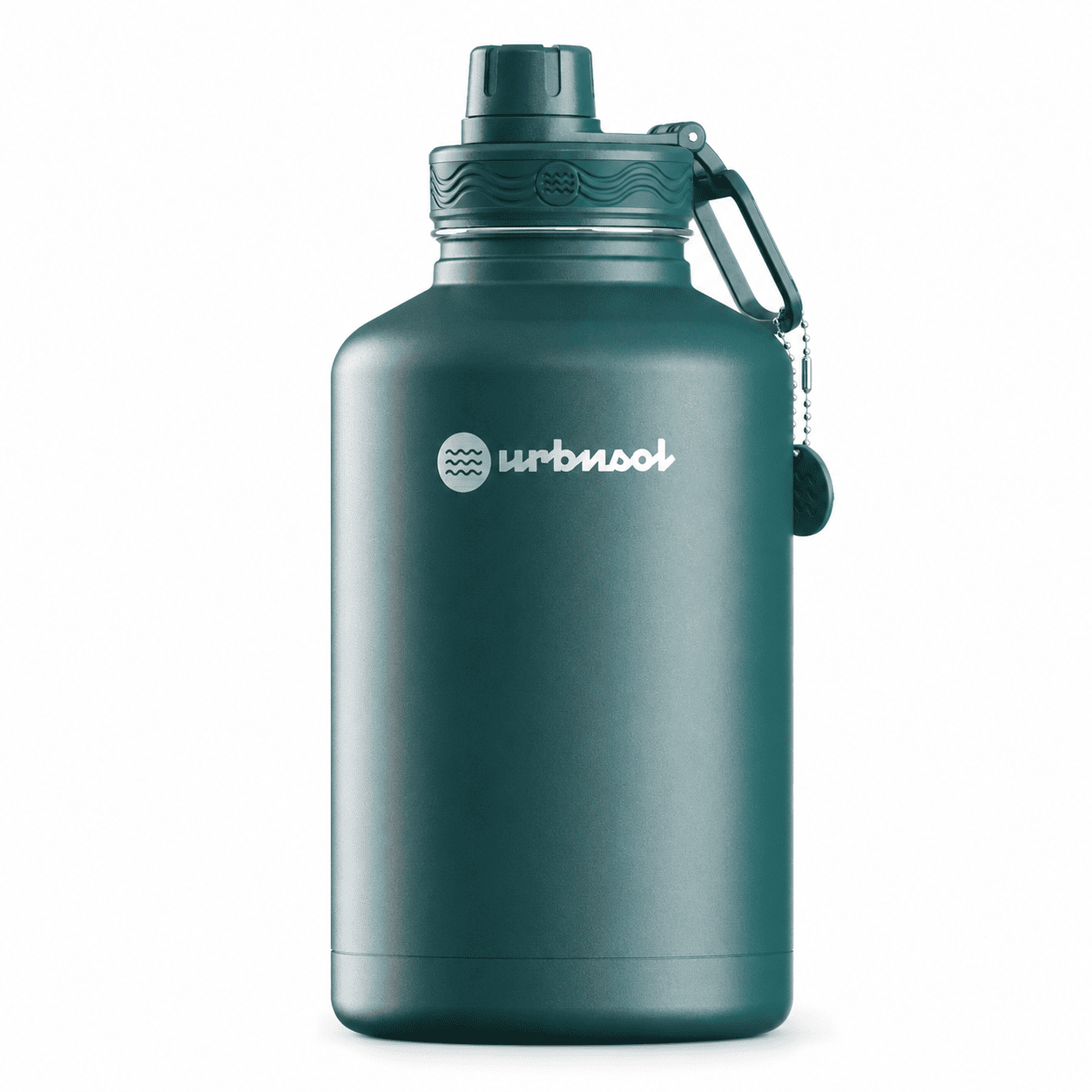 Garrafa térmica Urbnsol 1890ml na cor Verde Rubber