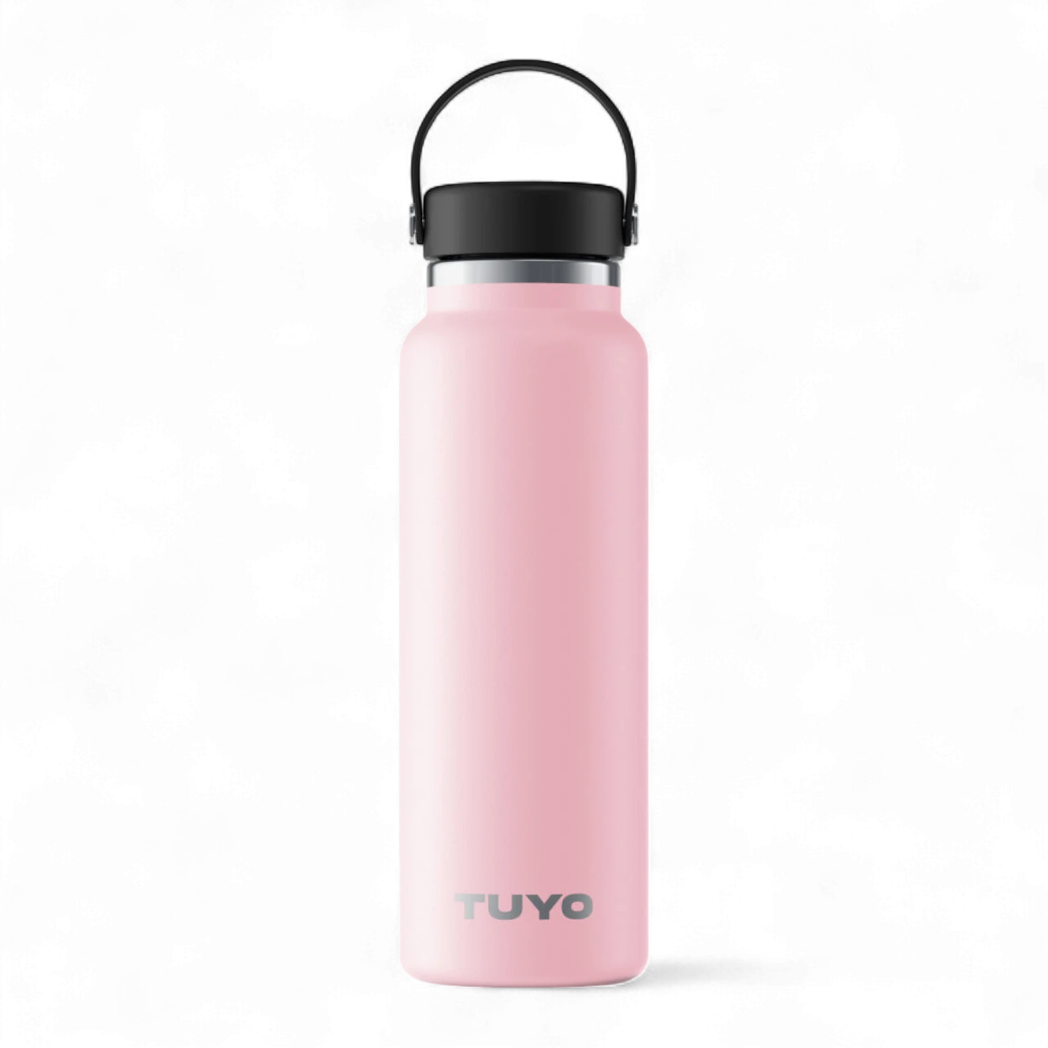 Garrafa Térmica Tuyo - 1200ml em inox rosa, mantém bebidas quentes por 12h e frias por 24h, ideal para uso diário e viagens.