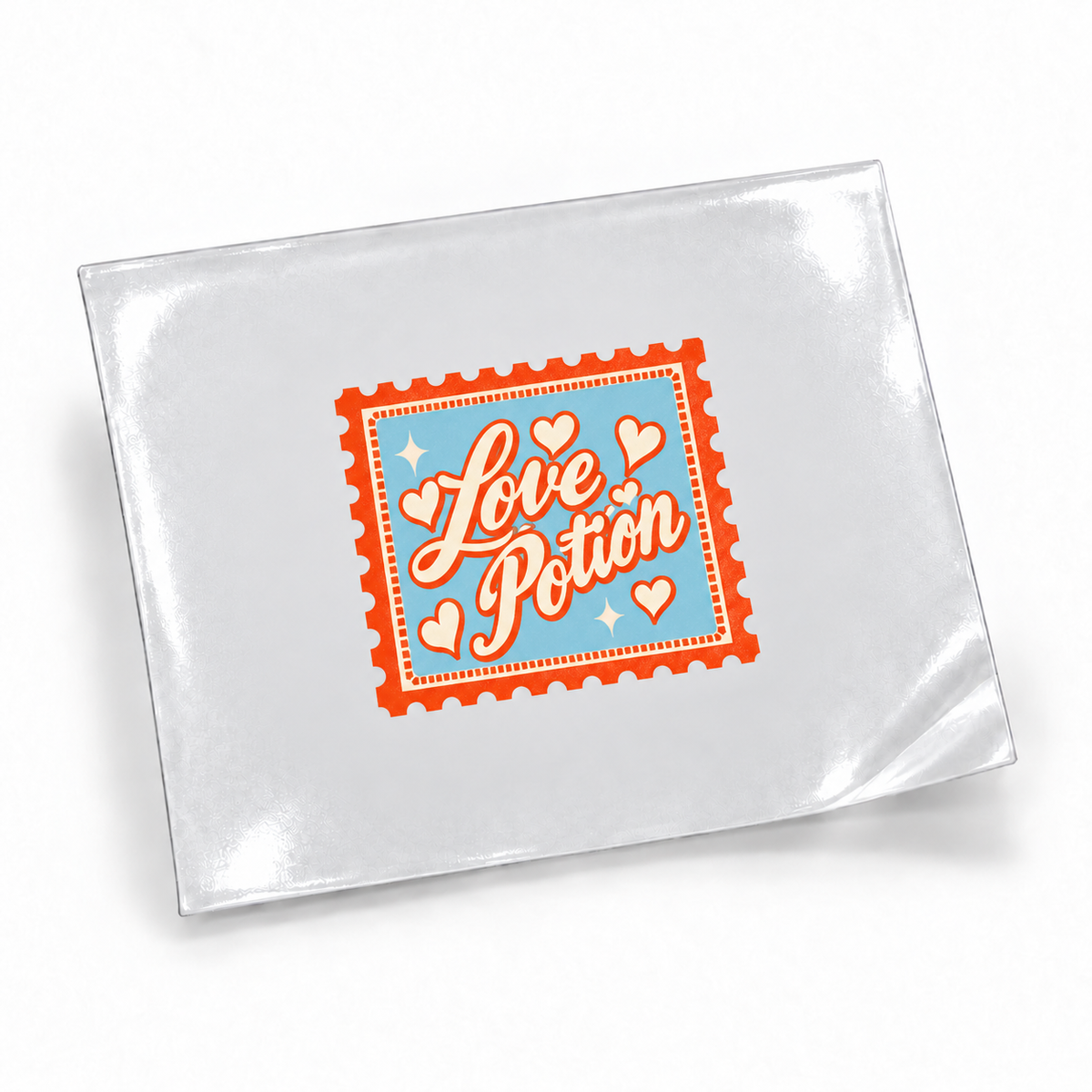 Selos de Viagem — Love Potion — sticker UV DTF individual com verniz — apresentação
