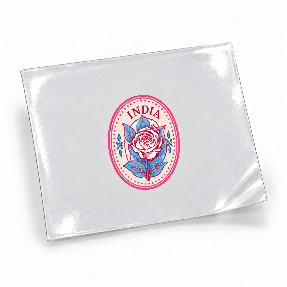 Selos de Viagem — India — sticker UV DTF individual com verniz — apresentação