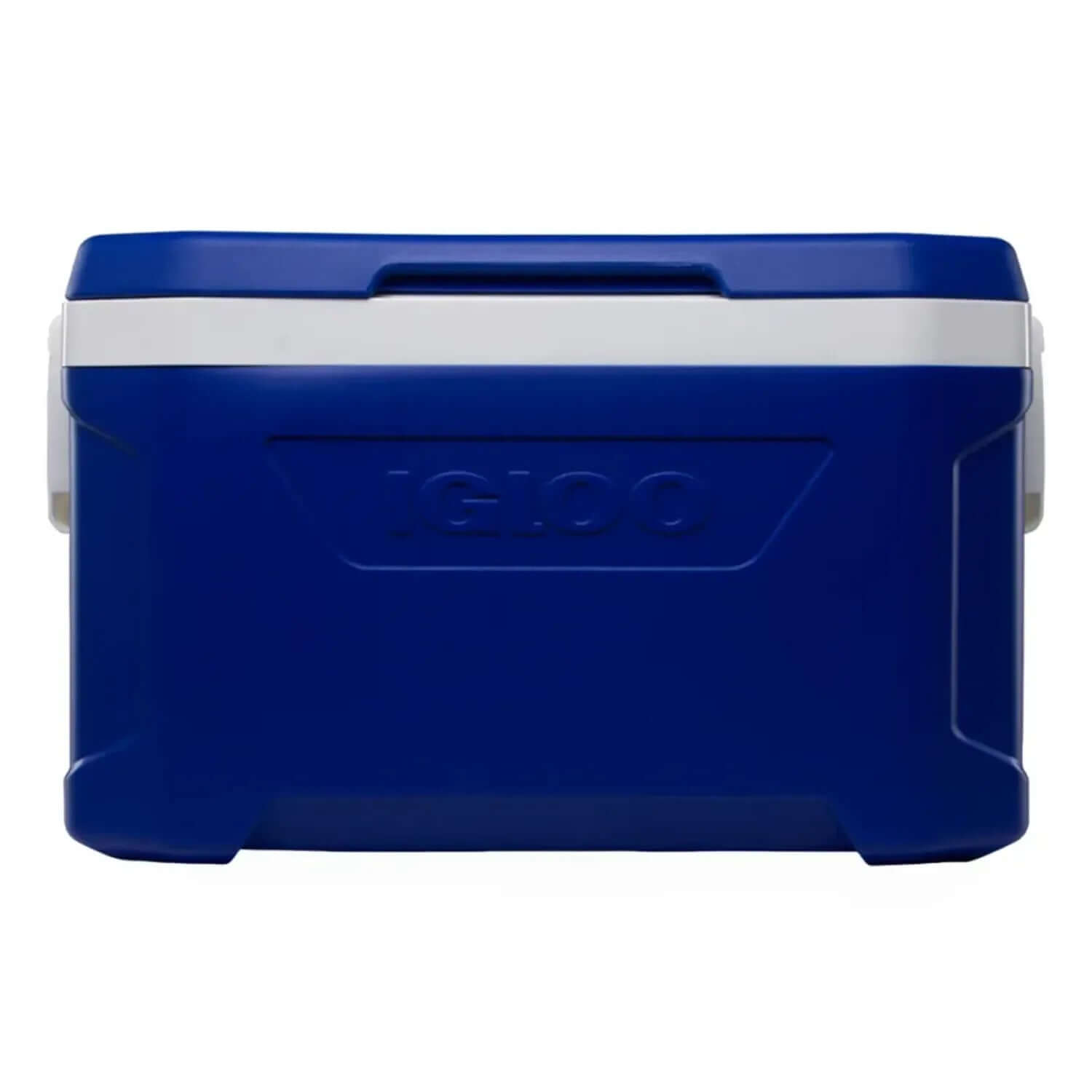 Caixa Térmica Profile 47L - Igloo azul, ideal para transportar alimentos e bebidas com conservação térmica estendida em situações diversas.
