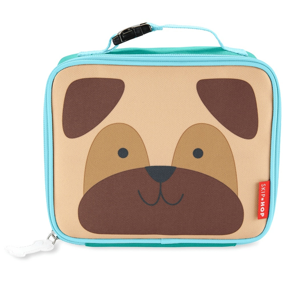 Lancheira Térmica Infantil Clássica Skip Hop Cachorro Pug, vista frontal