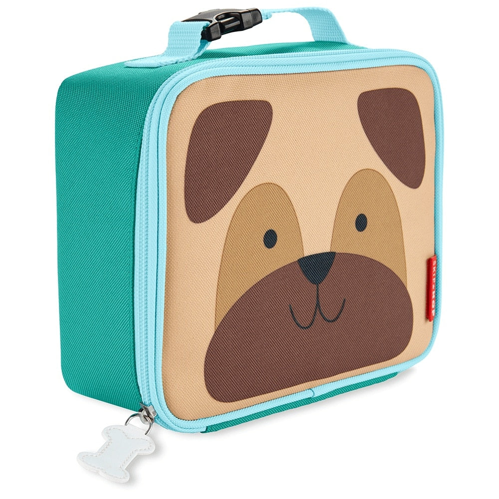 Lancheira Térmica Infantil Clássica Skip Hop Cachorro Pug, vista lateral
