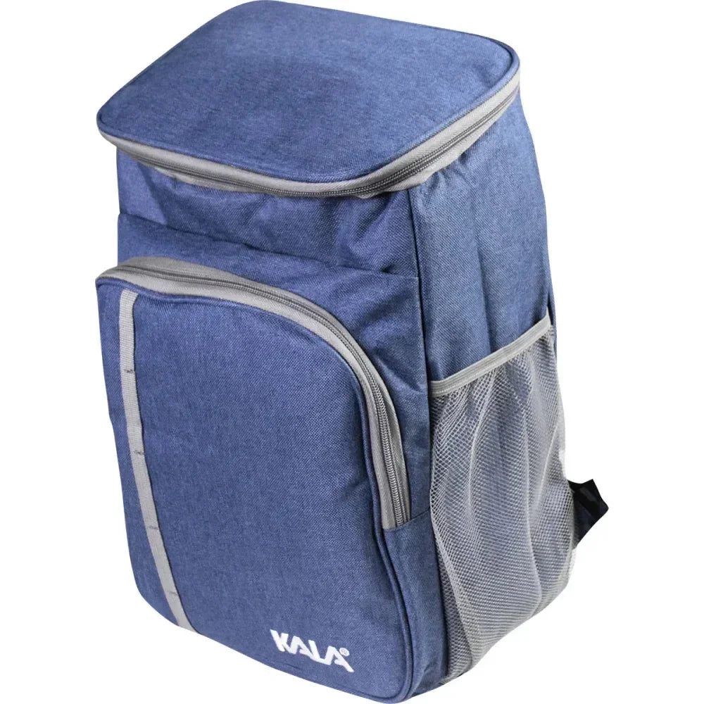 Mochila térmica KALA 18L com 2 bolsos frontais na cor azul