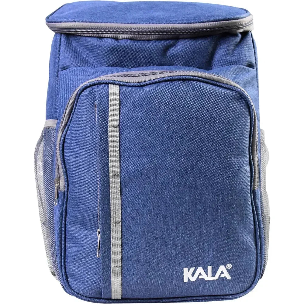 Mochila térmica KALA 18L com 2 bolsos frontais na cor azul