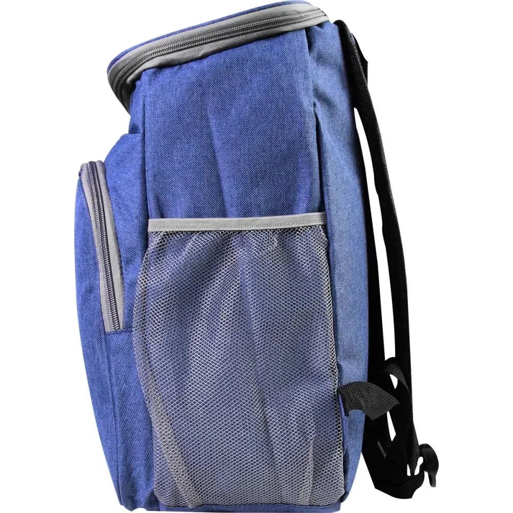 Mochila térmica KALA 18L com 2 bolsos frontais na cor azul