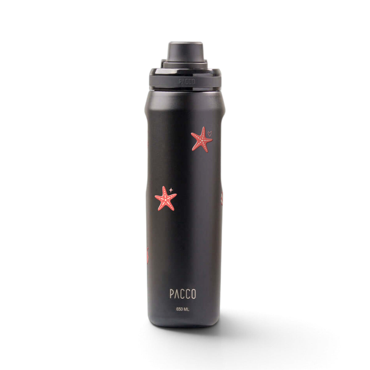 Garrafa Térmica PACCO Vyta 650ml Ocean Blush Preta