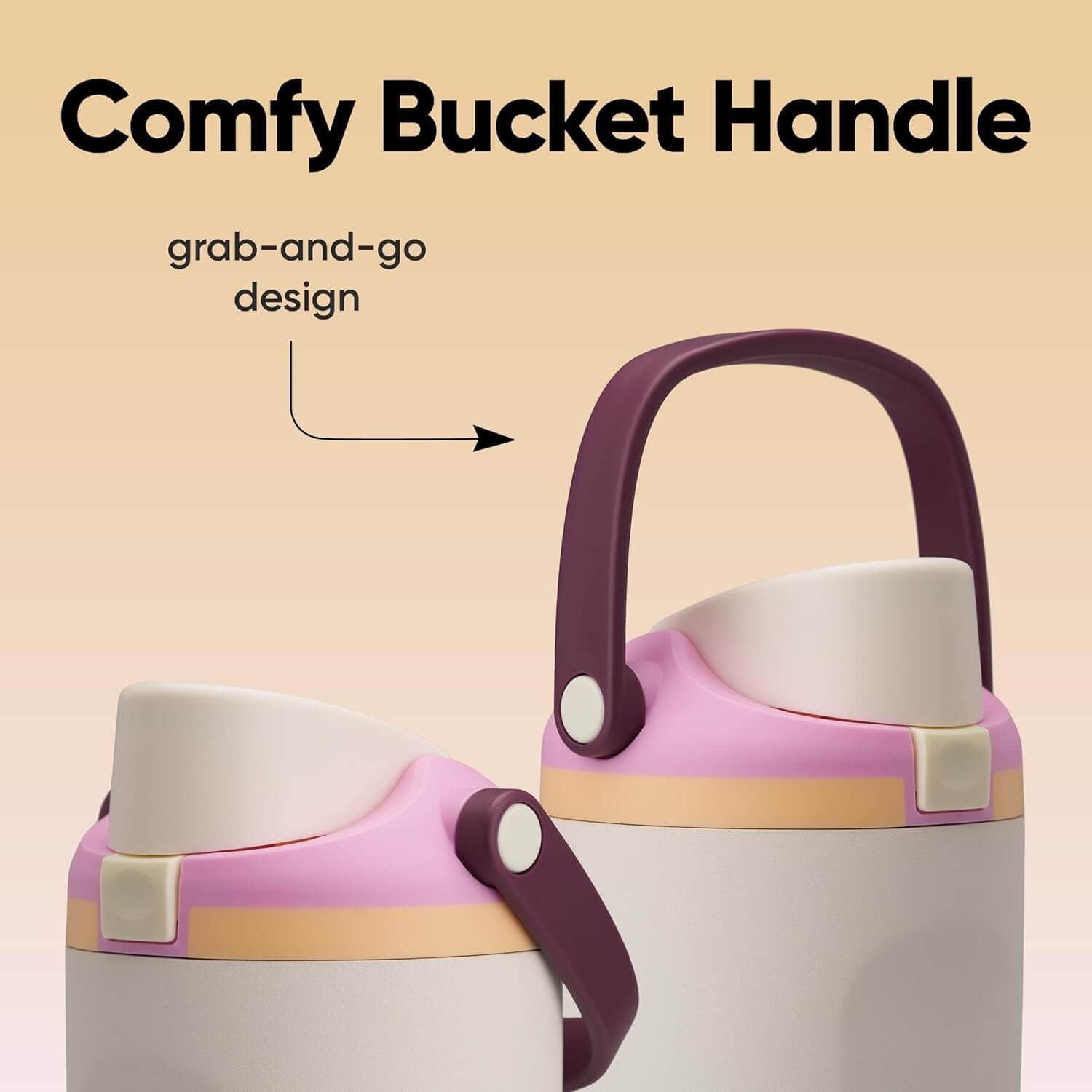 Garrafa Térmica Owala FreeSip Sway - 887ml com design ergonômico e alça "bucket handle" para transporte fácil.