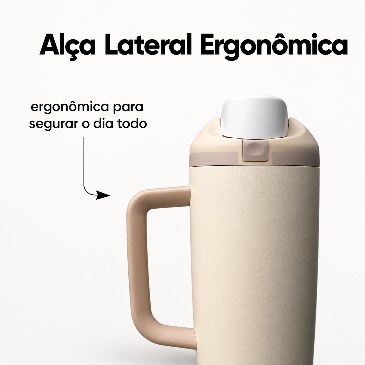Owala Tumbler FreeSip 887ml na cor Levemente Torrado