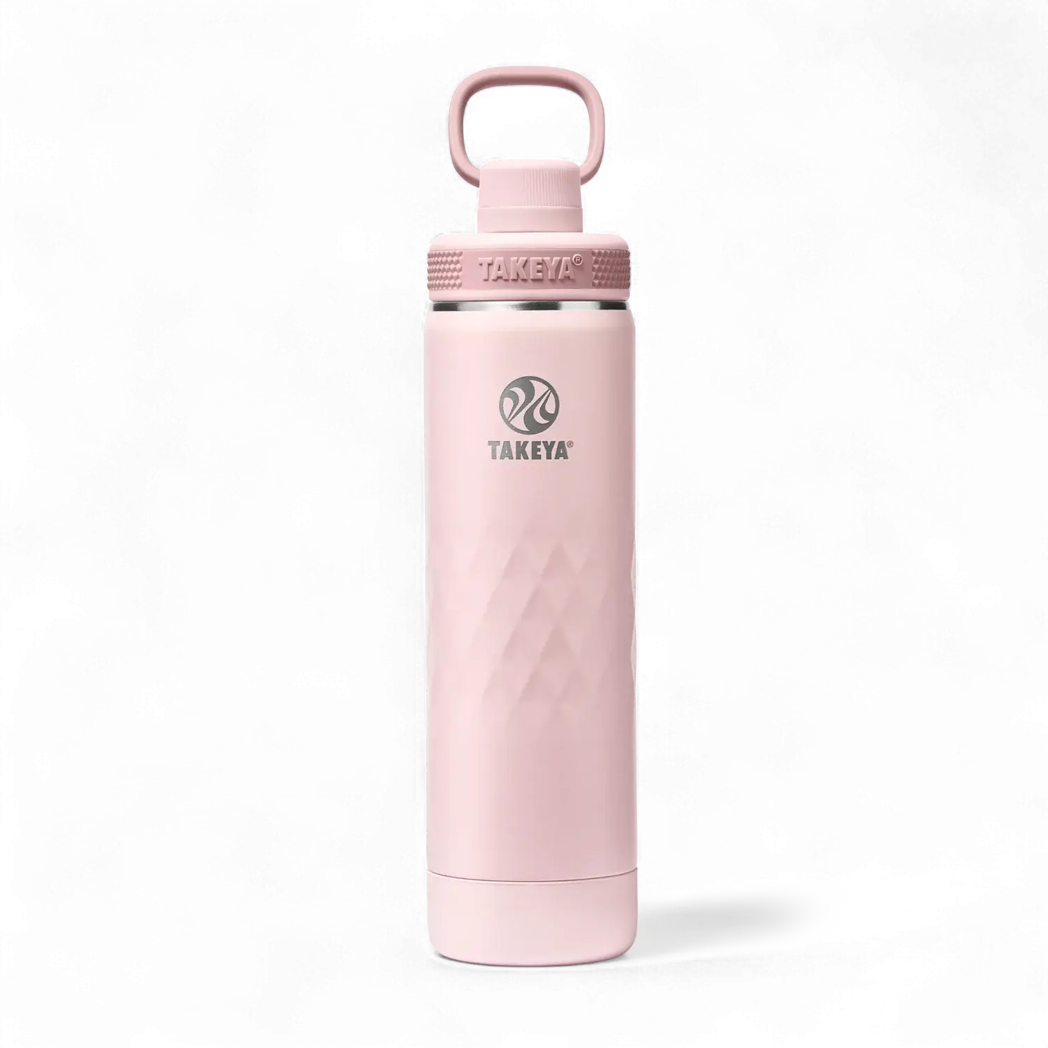 Garrafa Térmica Takeya 650ml Spout Lid Sport rosa para alta performance e hidratação prolongada em atividades físicas ao ar livre.