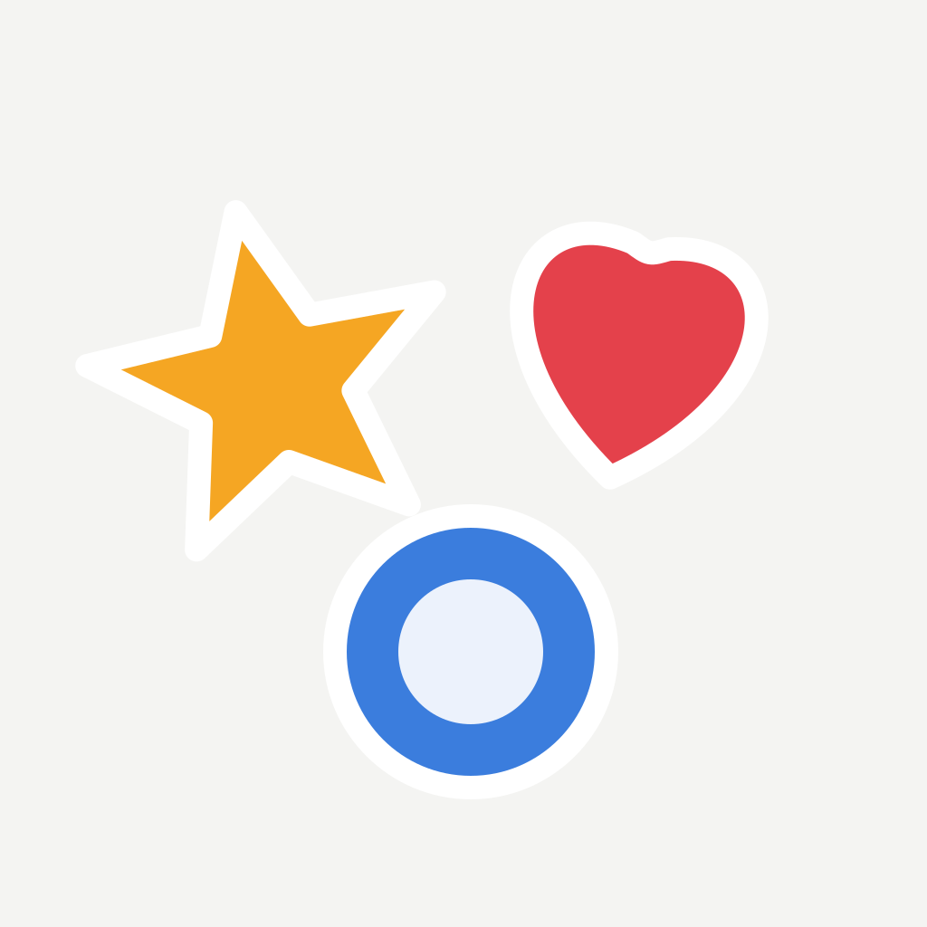 Personalização com adesivos coloridos