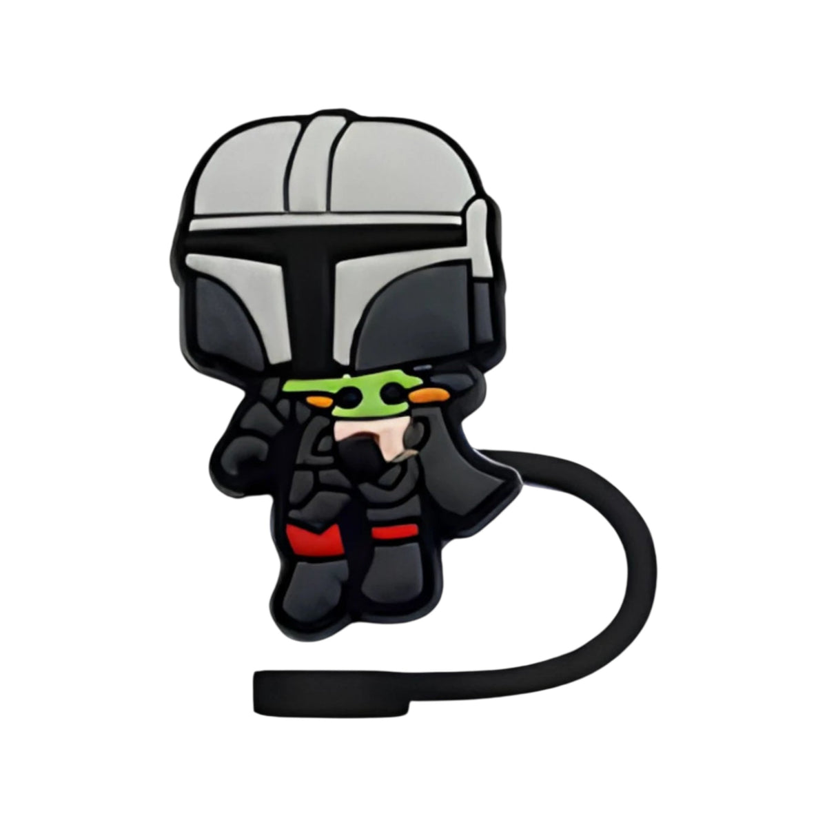 Protetor de Canudo Quencher - Variados com design temático de personagem icônico em preto, verde e cinza.